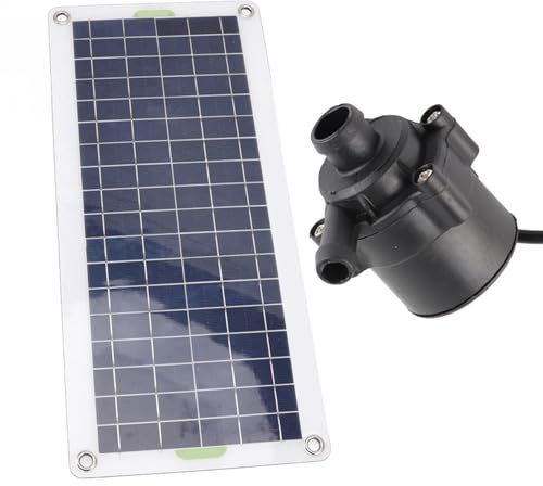 Kit de pompe à eau solaire, kit de pompe de fontaine à panneau solaire en polysilicium 30W pour jardins hydroponiques de bassin de fontaine alimentés par le