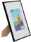 MAUL cadre photo MAULart 21 x 30 cm | Cadre photo en plastique pour format portrait ou paysage |Avec passe-partout | Cadre interchangeable à poser | Idéal pour photos et collages | Noir