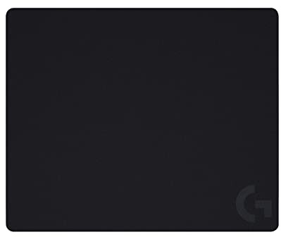 Logitech G440 Hard Gaming Mouse Pad, Optimized for Gaming Sensors, Moderate Surface Friction, Non-Slip Mouse Mat - Black