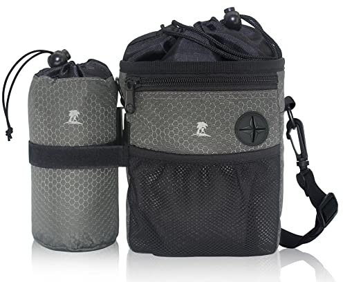 Avotio Leckerlibeutel für Hunde, Hundetraining Futterbeutel Hundesnackbeutel Multifunktionale Futtertasche mit Kotbeutelspender Verstellbarer Gürtel
