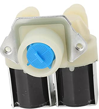 Haofy Válvula de Agua para Lavadora, Válvula de Entrada Magnética de Doble Cabezal para Lavadora de Cilindro Samsung, Válvula de Entrada de Agua FPS180A