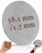 Puck Screen 58mm, Puck Screen 58.5 Puck Sieb Mellbree 1 Stück Gesinterte Kaffeefilter für Espresso Coffee Siebträger Zubehör 1.7mm Dicke 150μm Edelstahl 316 Wiederverwendbar Rostfrei
