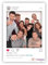 PERSONALISIERTER Selfie-Rahmen Social Instagram | Selfie-Rahmen für Partys und Firmenveranstaltungen, 70 x 100 cm