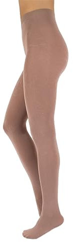 CALZITALY Collant Opaco Lana Donna, Calzamaglia Cashmere, Calze Coprente | 150 Den | S M L XL, XXL, 3XL, 4XL (M, Rosa Antico)