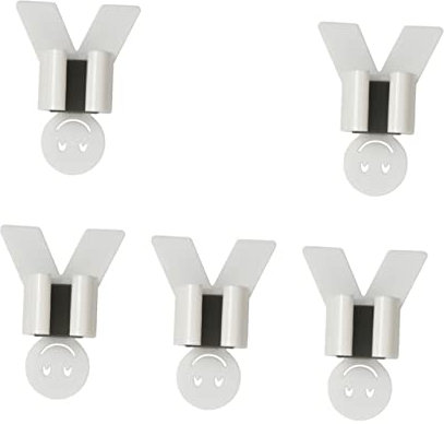 Angoily 5pcs Multifunctional Mop Holder Clip Broom Rack Hooks Wall Mount Broom Hanger