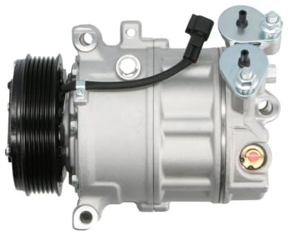 THERMOTEC A/C Kompressor für Klimaanlage Klimakompressor mit ID: PXV16 Kältemittel: R134a PAG 46 mit 110mm Riemenscheibe 6-Rillen Kompatibel mit FORD FOCUS III Turnier 1684906 1722070 31291251
