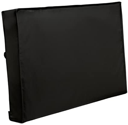 PartyKindom Housse De Télévision Extérieure Étanche Avec Couverture Inférieure Résistante Aux Intempéries Et Anti-poussière Housse Robuste Avec Chiffon Microfibre Pour Nettoyage Facile Protect