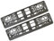 Number Plate Holder Set for Cars, Van, Caravan & Truck | Customised Personalised Show Plates | Jet-wash Friendly (Carbon)