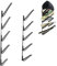 HIKULA 5 Board Surf Rack Wandhalterung für Surfbrett, Wakeboard, Snowboard Aufbewahrung Verstellbare Wandaufhänger Boards Display