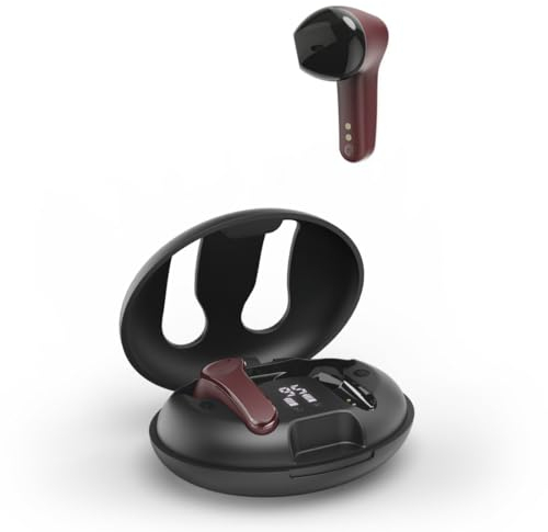 Hama Bluetooth Kopfhörer (Kopfhörer kabellos mit ENC Active Noise Cancelling, Wireless Kopfhörer mit Wireless Charging Schnellladen, 16 h Spielzeit mit Ladecase, BT 5.3, Stereo Kopfhörer) rot