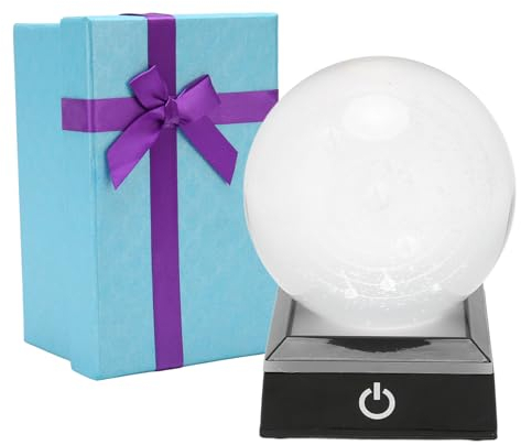 Sistema Solar 3D Bolas de Cristal Luz Nocturna con Base de Luz LED Colorida 6 Modos Bolas de Vidrio Regulables Lámpara Nocturna Decoración de Dormitorio, Regalos de Cumpleaños para Niños Y Niñas
