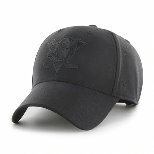 '47 Anaheim Ducks NHL Black on Black Most Value P. Schwarz Verstellbare Snapback Cap One-Size