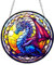 WJXFHTD 1Pcs Acrylic Dragon Window Hanging Creative Dragon Suncatcher Evil Dragon Window Hanging Art Balcony Bedroom Office Window Hanging Indoor Dragon Theme Party Wall Decorations
