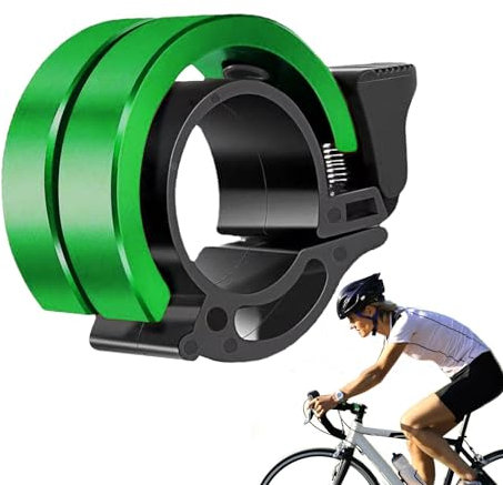 Glocke | Unsichtbare Glocke – Glocke, lauter klarer Klang für Erwachsene und Jugendliche, Doppelglocke aus Aluminium für Straße, Berg