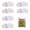 Lot de 12 couvercles à visser en métal poli pour bocaux de conserve, bocaux à sauce, couvercles universels (63 mm)