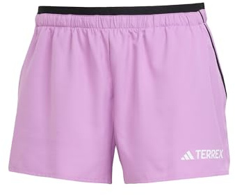 adidas Women's Terrex Multi Light Shorts, Preloved Purple, M 5 inch