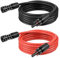 Kimbluth 8 AWG Solar Extension Cable 10FT Black + 10FT Red, 8 Gauge Solar Panel Wire Male to Female Tinned Copper Wire for Solar Panel, Automotive, RV, Boat, Outdoors