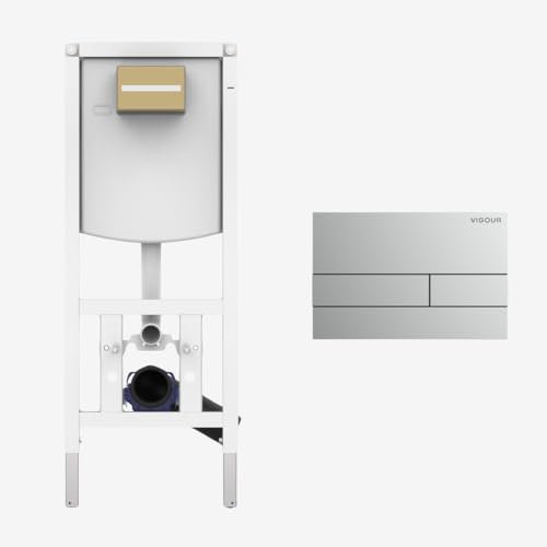 CONEL WC - Vorwandelement mit VIGOUR Betätigungsplatte V1TAYCM mattchrom