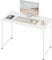 WOLTU Schreibtisch 120x60cm, Kleiner Computertisch, Bürotisch eckig, PC Tisch mit Metallgestell, für Büro Homeoffice Arbeitszimmer Schlafzimmer, aus Holzwerkstoff, Weiß