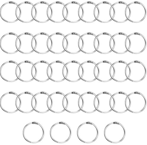 Buchringe Binderinge Karteikarten Ring Binder Ringe für Karteikarten Buchringe 30mm Heftringe Buchbinderinge Metall Ringe für Scrapbook Album Notizbuch Schlüsselringe