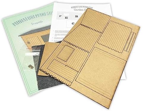 1:24th Miniature Garden Shed Kit DIY