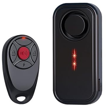 HoneTeek Stöldskyddscykellarm med fjärrkontroll, 113 db trådlös vibration motorcykel-cykellarm för elcykel-scooter med LED-lampor, vattentätt billarmsystem med rörelsesensor, cykeltillbehör