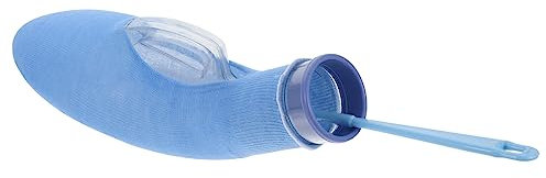 Milisten Noturinal für Fahrzeuge urinflasche travel Toilet Camping-Urinal Emergency Toilet Notfallurinal ältere PIPI-Flasche Pflegeversorgung Urinal Flasche Baumwolle Blue