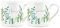 Nanny & Grandad Mug Set - Ferns & Greenery Garden Themed Gifts for Grandparents Bone China Mugs Set of 2 - Tea/Coffee Hot Drinks Cups Present