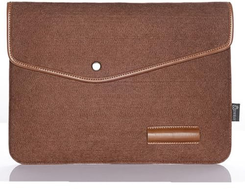 14.2 14.6 Felt Laptop Bag Protective Business Carrying Sleeve Case Envelope Bag, Compatible with Apple MacBook Pro, Asus Dell HP Thinkpad Microsoft Notebook Chromebook Ultrabook (Brown, 14)