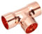 PATIKIL 3/4(19mm) ID 1.2mm Thick Tee Copper Fitting, 1Pcs 99.9% 3 Way Pure Copper Pipe Fitting Tube Connector with Sweat Solder Connection for Plumbing HVAC Refrigeration System