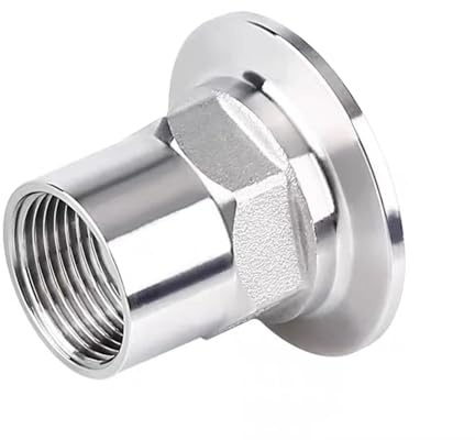 1 pz 1/2 3/4 1 1-1/4 1-1/2 2 DN15-DN50 S304 Raccordo for tubo con filettatura femmina esagonale in acciaio inossidabile tipo Tri Clamp(DN50 x ferrule 77.5)