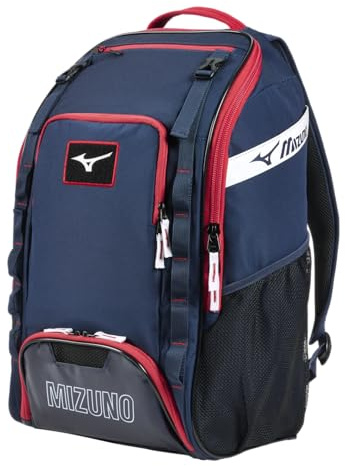 Mizuno Unisex Organizer 26 Baseball/Softball Rucksack, Marine-Rot