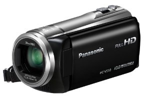 Panasonic HC-V510 Camcorder 1080p Video Capture 5x Optical Zoom 80x Intelligent Zoom 7.5-Inch Screen Black (Renewed)