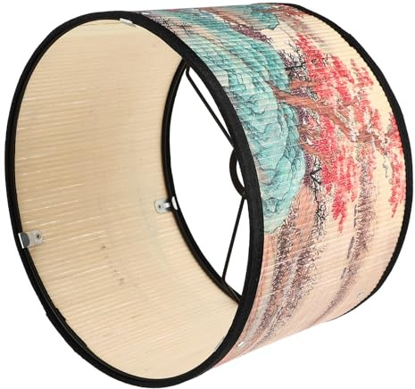 IMIKEYA Bambus Lampenschirm für Deckenleuchten im Chinesischen Stil aus Bambus und Eisen Modisches Design Einfache Montage für Wohnraumbeleuchtung und Dekoration
