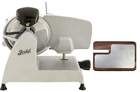BERKEL - Allesschneider Red Line 220 + Schneidebrett aus Esche und Edelstahl (Grau)