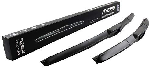 600mm 550mm HYBRID 2x Front Scheibenwischer Premium Qualität Wischerblätter Set Scheibenwischerblätter Satz für Frontscheibe mit Hakenbefestigung. INION NEW JAPAN HYBRID FLEX TECHNOLOGY