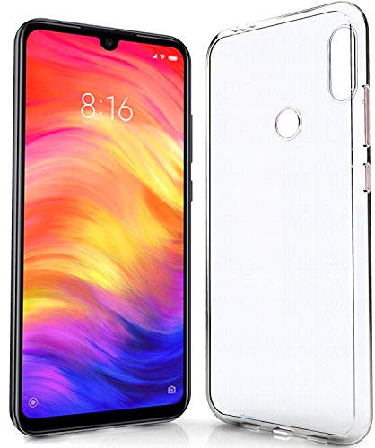 N NEWTOP Cover Compatibile con XIAOMI REDMI Note 7/7 PRO, Custodia TPU Clear Gel Silicone Trasparente Slim Sottile Flessibile Case Posteriore Protettiva