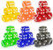 PhoneNatic - 6 x 6 Spielwürfel für Brett - Rollen und Tabletopspiele in 6, Würfel Bundle
