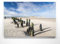 Atemberaubendes Nordsee Panorama Leinwand-Bild 120x80cm, Motiv Strand Wangerooge. Ein einzigartiges XXL Wandbild als Deko für Wohnzimmer, Schlafzimmer, Küche. Aufgespannt auf Holzrahmen