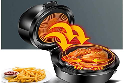 Friggitrice ad aria OBA-OH08 8 litri con sistema aria rotante Senza Olio, Display Digitale a LED, Otto Modalità Preimpostate, touch Screen1500w