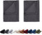 EllaTex Doppelpack Renforce Bettlaken Haustuch aus 100% Baumwolle ohne Gummizug, Farbe: Anthrazit-Grau, Größe: 2er Pack 140 x 200 cm