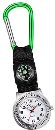 UKCOCO Clip- On- Uhr Bergsteigeruhr Damenuhren Schlüsselanhänger Uhr Digitale Taschenuhr Männer Geschenke Achten Sie Auf Männer Einfach Und Stilvoll Kompass