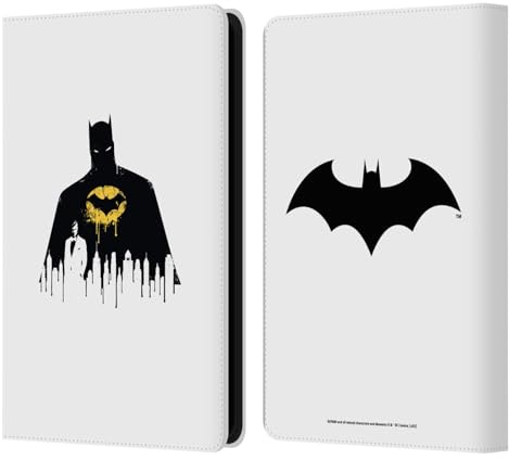 Head Case Designs Offizielle Batman DC Comics Alter Ego Stadtbild 2 Dualitaet Leder-Wallet-Hülle Kompatibel mit Kindle Paperwhite 5 (2021)
