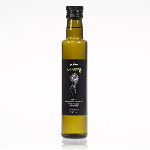Sunflower oil, cold-pressed, unrefined - Purillo (250 ml)