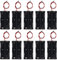AEDIKO 10pcs 18650 Battery Holder 18650 Battery Clip 2 Slots 3.7V Plastic 18650 Battery Storage Box Case with Connect Lead