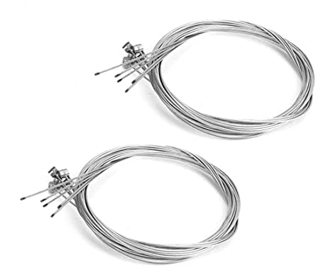 2 Stück Fahrrad Bremszug, Mountainbikes Bremse Kabel, Universal Fahrrad Vorher und Nachher Bremszug, Fahrradteile Ersatz, Für Fahrradteile Bautenzug Seilzug (1,7 Meter, Silber)