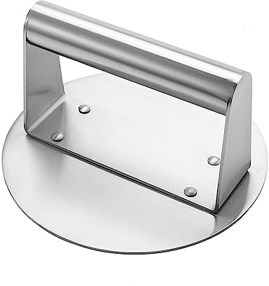 Reheyre Burgerpresse, Edelstahl, runder Burger-Stampfer, professionelles Grillzubehör-Set, Hamburgerpresse Patty Maker, Fleisch, Rindfleisch, Gemüse, Hamburger, Patty-Form für Speck, Paninis rund