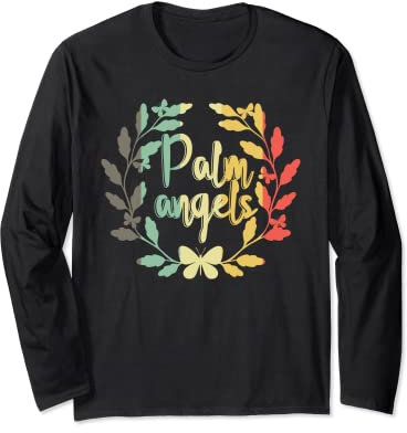 Palm Angels Butterfly Flower Lovers Long Sleeve T-Shirt
