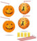 Halloween kürbis Laterne 4 Stück,kürbis Laterne für aufhängen,Pumpkin Lantern Decoration,Faltbare Papierlaternen Dekorative für Home Party Halloween Dekoration (Hexe + Kürbis)