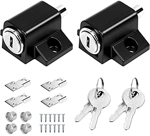 Tagtight Verrous de Porte Patio Coulissants, loquet de porte, serrure de porte à l'épreuve des enfants pour sécurité de maison, dispositif antivol de protection en aluminium pour fenêtre coulissante